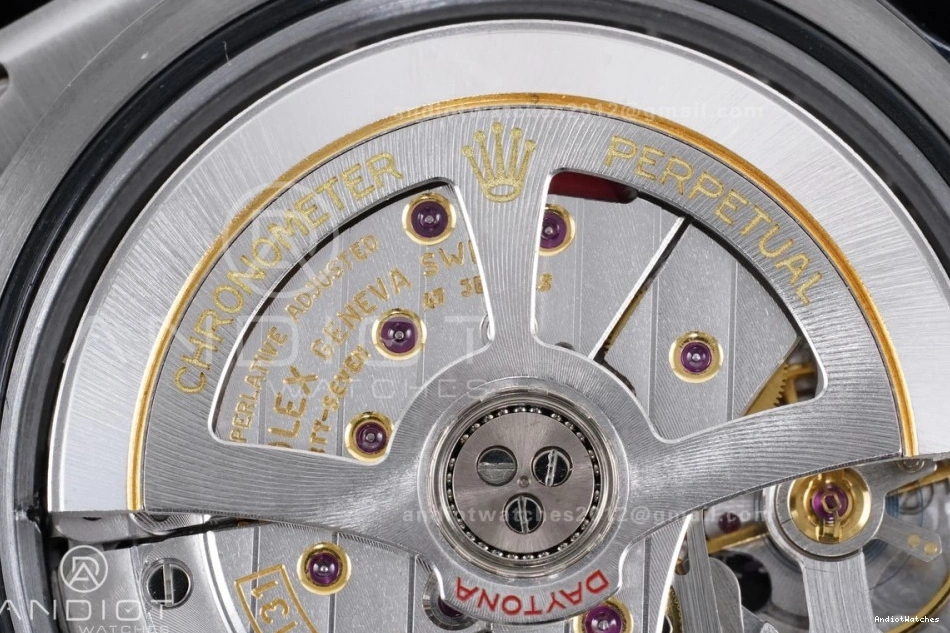 SoftTouch Diamonds Strap Silver Daytona VS4131 on Dial Edition 816 Oysterflex 1:1 VSF Best Black V2 (Weighted) 126519 1123